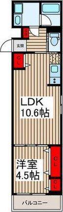 AMY8416(1LDK/4階)の間取り写真