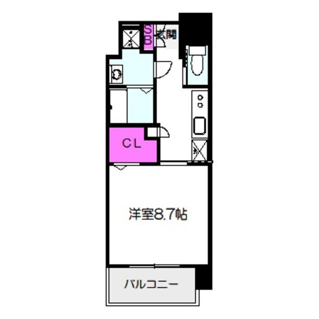 フォレストグレイス城東京橋I(1K/6階)の間取り写真