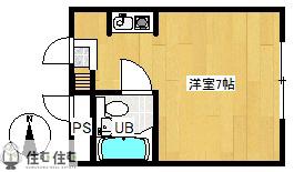 セ・ザール豊田(ワンルーム/3階)の間取り写真