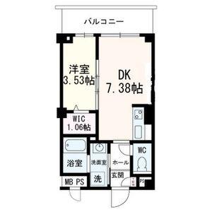 ラシーネ錦町(1DK/5階)の間取り写真