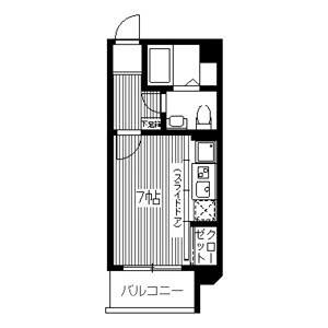 ドゥーエ江坂I(ワンルーム/5階)の間取り写真