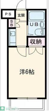 スカイコート池袋第6(1K/3階)の間取り写真