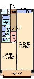THE FIRST平針(1LDK/5階)の間取り写真