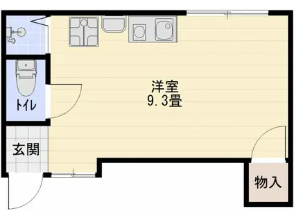 さくらハウス(ワンルーム/1階)の間取り写真