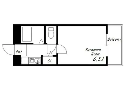 ロイヤルシャトー(1K/1階)の間取り写真