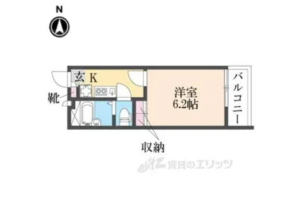 レオパレスカサグランデ(1K/3階)の間取り写真