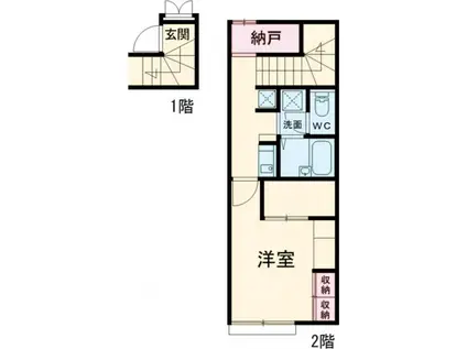 メゾン・テル・フロンタール(1K/2階)の間取り写真