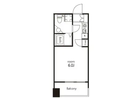 クレジデンス神谷町(ワンルーム/9階)の間取り写真