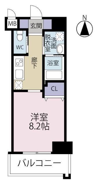 アスティー花ごよみ(1K/3階)の間取り写真