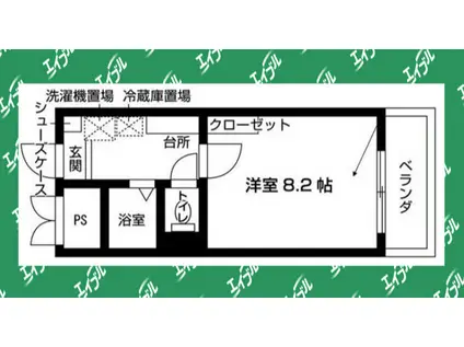 LIVRE久屋(1K/7階)の間取り写真