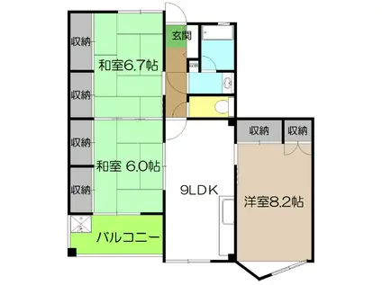 MS高須(3LDK/1階)の間取り写真