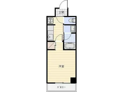 IS常盤(1K/4階)の間取り写真