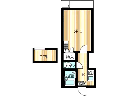 ジョイパレス中泉(1K/1階)の間取り写真