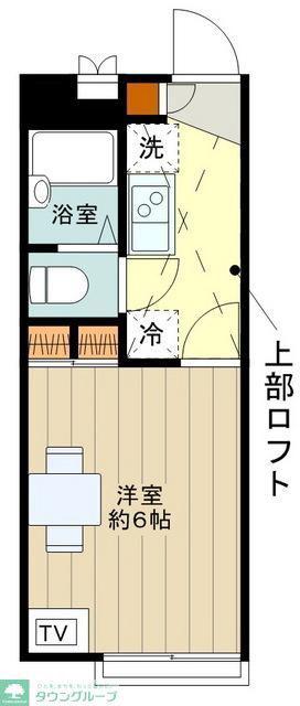 レオパレスメルベージュ(1K/1階)の間取り写真