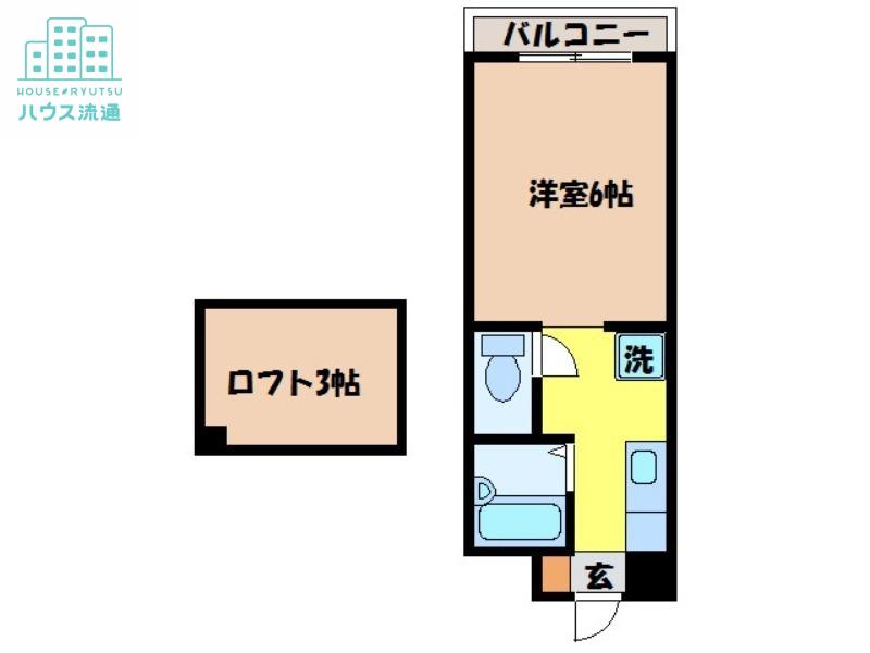 フェニックスガーデン(ワンルーム/6階)の間取り写真