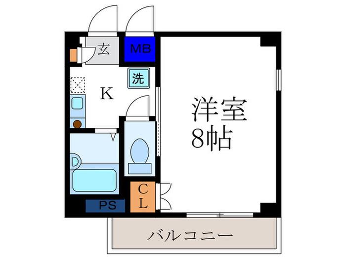 メゾン・ド・シャルム(1K/3階)の間取り写真