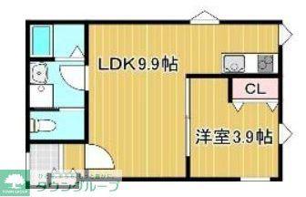 LA-CREA ZII(1LDK/3階)の間取り写真