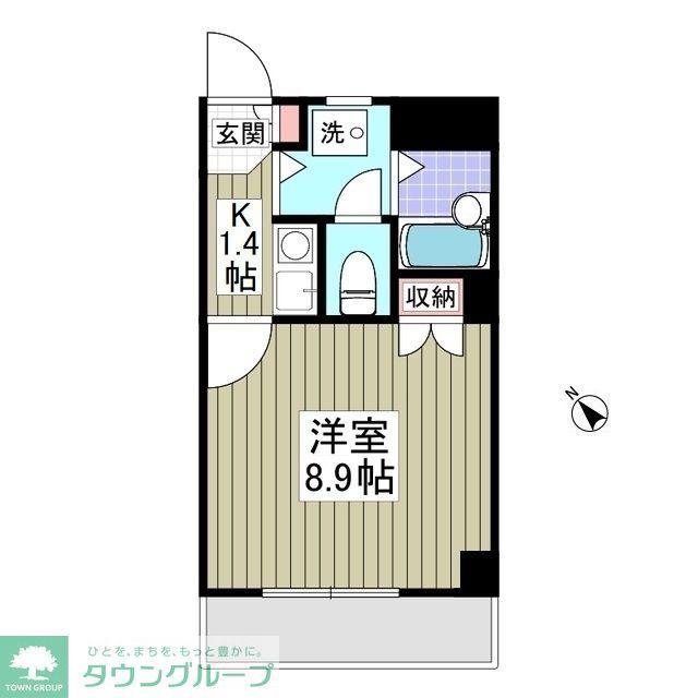 リブレス春日部(1K/3階)の間取り写真