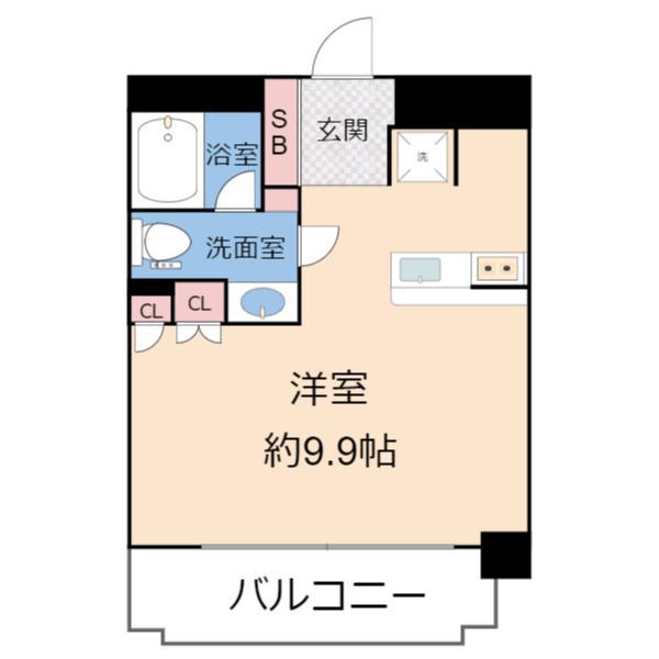 セイワパレス京橋コルティーレ(ワンルーム/4階)の間取り写真