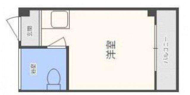 YOUハイム金岡(ワンルーム/4階)の間取り写真