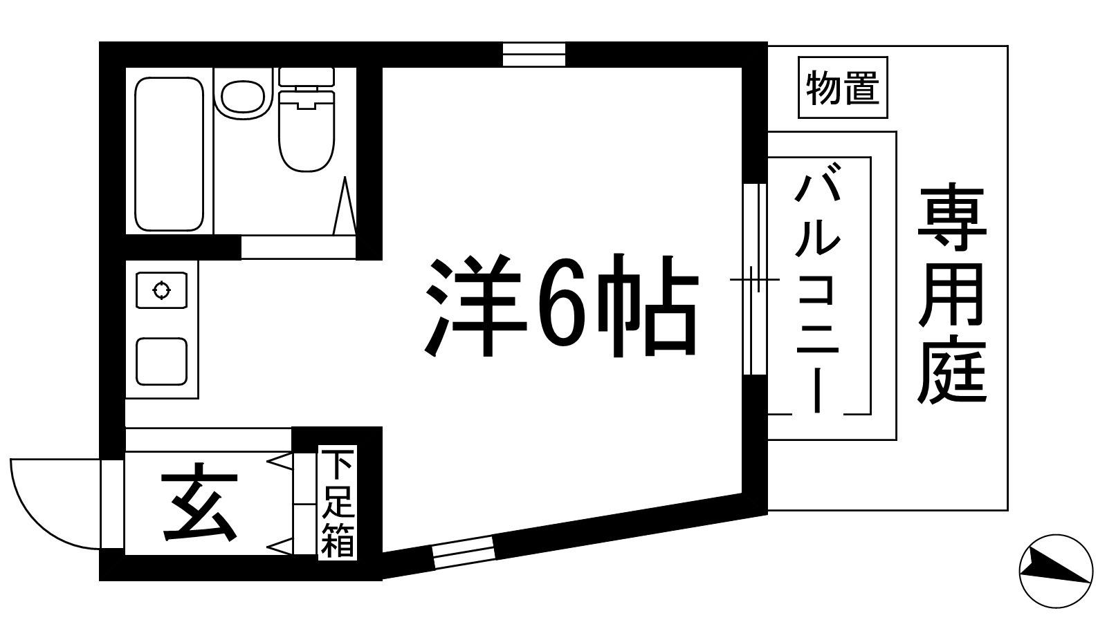 マ・メゾン仁川(ワンルーム/1階)の間取り写真
