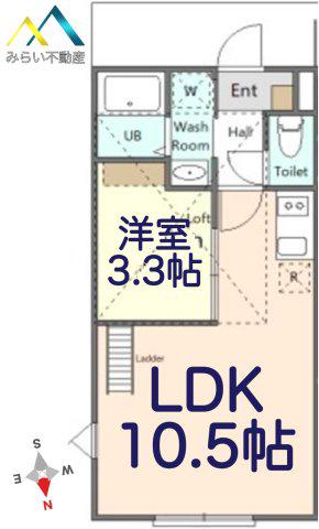ココライフ妙蓮寺(1LDK/1階)の間取り写真