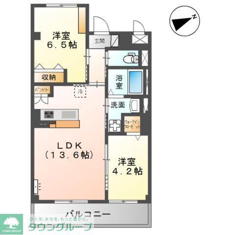 シクーロ(2LDK/3階)の間取り写真