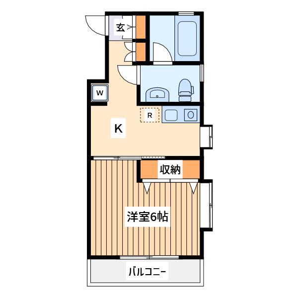 メゾン紀伊(1K/3階)の間取り写真
