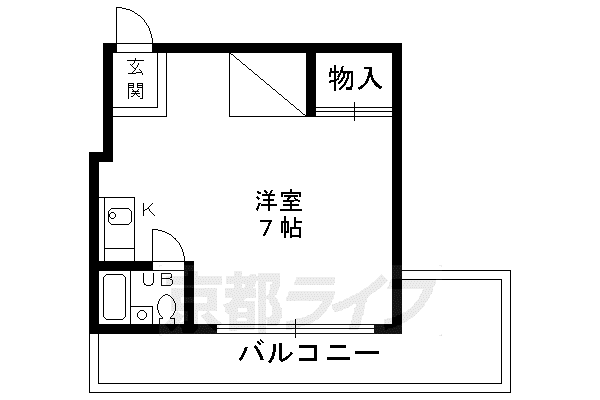 リエス東堀川(1K/9階)の間取り写真