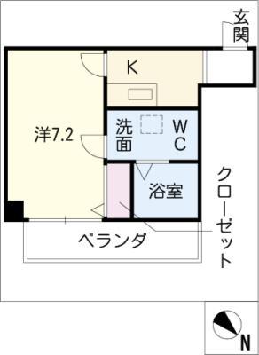 ATSUMARI(1K/3階)の間取り写真