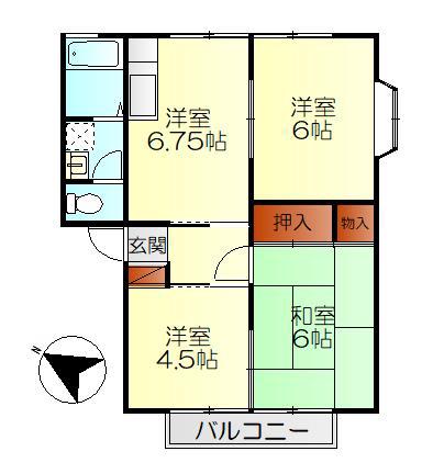 シティコーポ(3DK/2階)の間取り写真