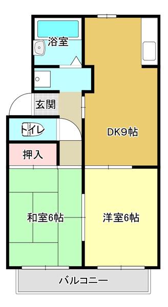 メゾン池田(2LDK/1階)の間取り写真