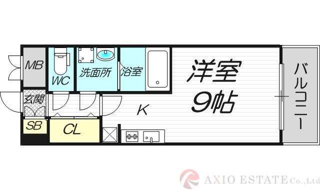 アドバンス新大阪III(ワンルーム/7階)の間取り写真