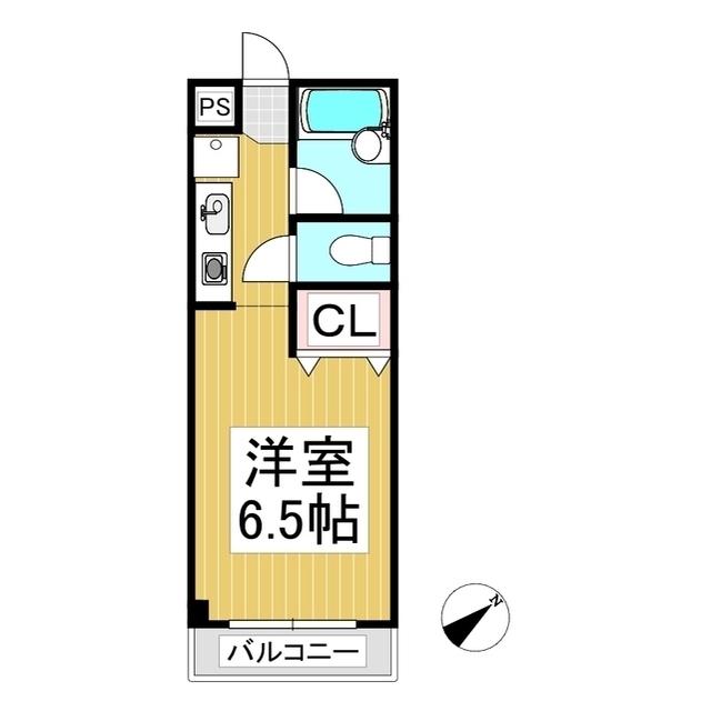 ドリームM(ワンルーム/1階)の間取り写真