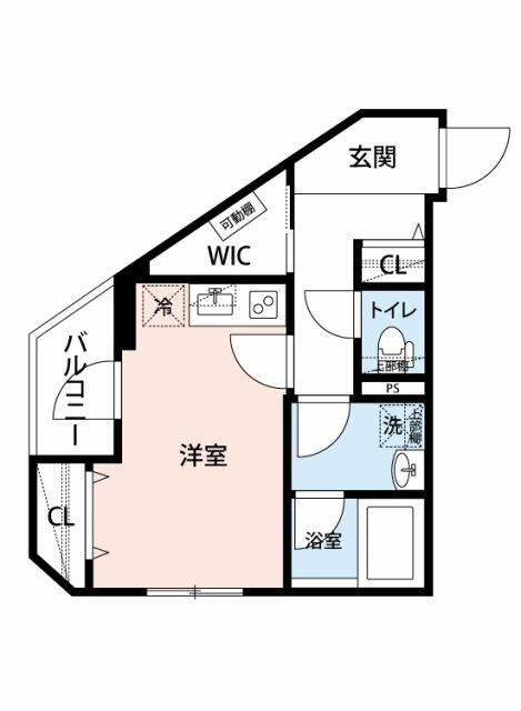 ベルシードステアーアルファ西日暮里(ワンルーム/2階)の間取り写真