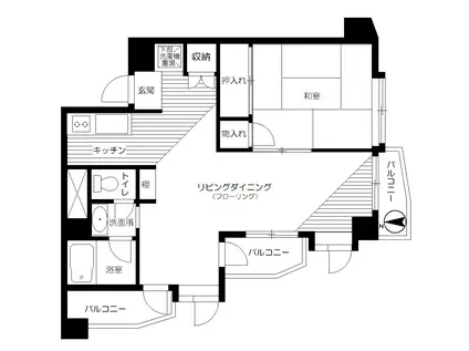 シャーレー原宿(1LDK/7階)の間取り写真