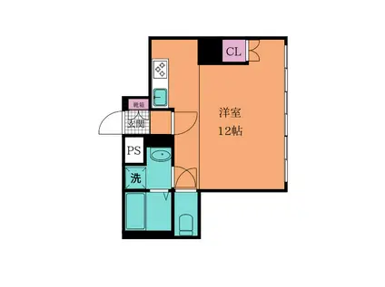 NO.63 ORIENT CAPITAL TOWER(1K/2階)の間取り写真