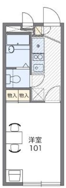 レオパレスエキノックスC(1K/2階)の間取り写真