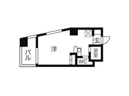 ドール新栄(1K/6階)の間取り写真