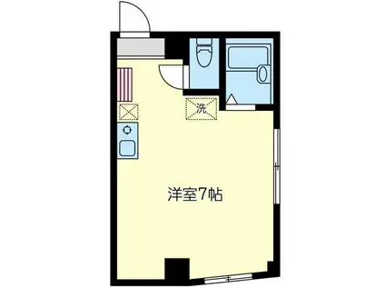 みずきビル(ワンルーム/5階)の間取り写真
