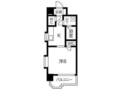 サンヴァーリオ新田駅前VI(1K/7階)の間取り写真