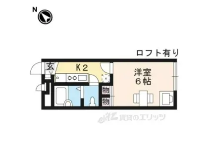 レオパレス淡海(1K/1階)の間取り写真