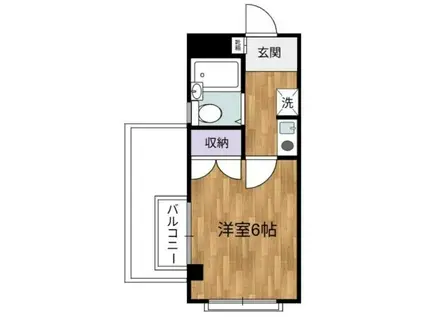 ハイムカトレア田無II(1K/3階)の間取り写真