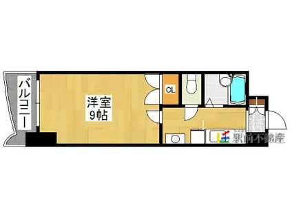 ロイヤル日赤通 80(1K/12階)の間取り写真