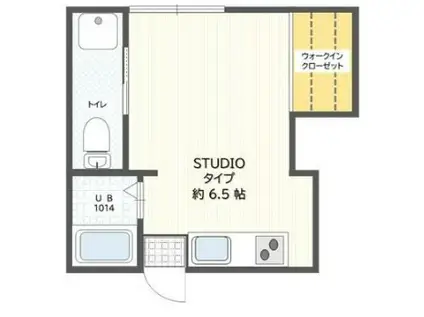 ときわハイツ(ワンルーム/1階)の間取り写真