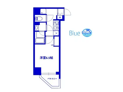 SHOKEN RESIDENCE横濱BAYSIDE(1K/8階)の間取り写真