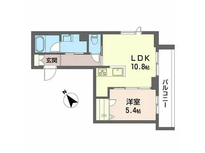 グランテージ(1LDK/2階)の間取り写真