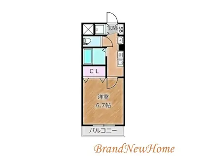 藤貴エイト(1K/2階)の間取り写真