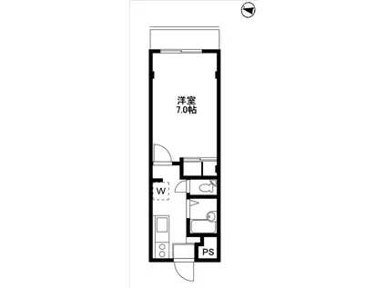 安藤ホームズ(1K/3階)の間取り写真