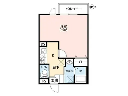 Y-HOUSEII(1K/2階)の間取り写真
